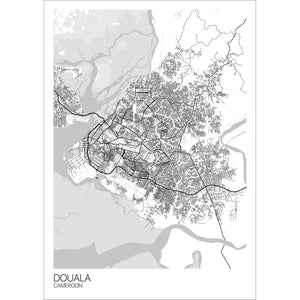 Map of Douala, Cameroon