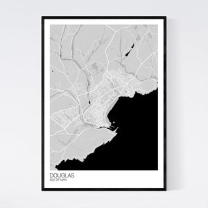 Douglas Town Map Print