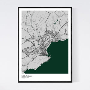 Douglas Town Map Print