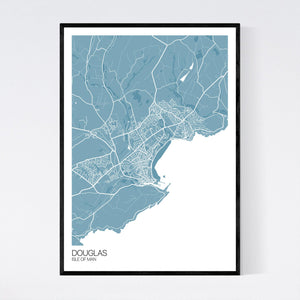 Douglas Town Map Print