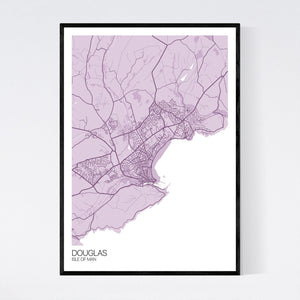 Douglas Town Map Print