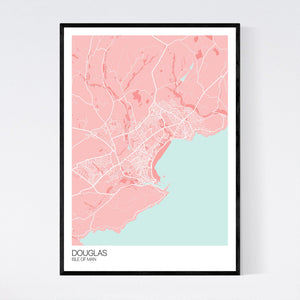 Douglas Town Map Print