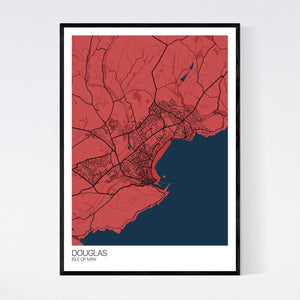 Douglas Town Map Print