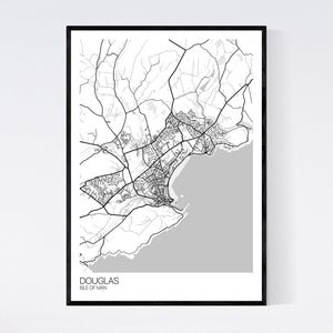 Map of Douglas, Isle of Man