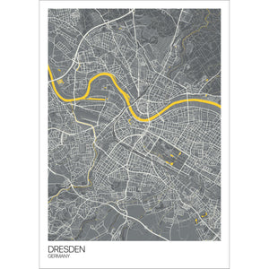 Map of Dresden, Germany