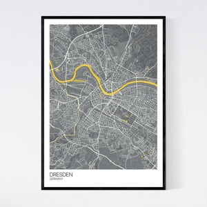 Map of Dresden, Germany