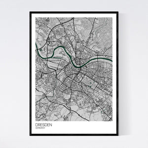 Dresden City Map Print