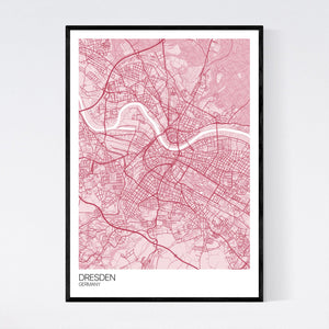 Dresden City Map Print
