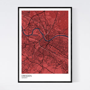 Dresden City Map Print