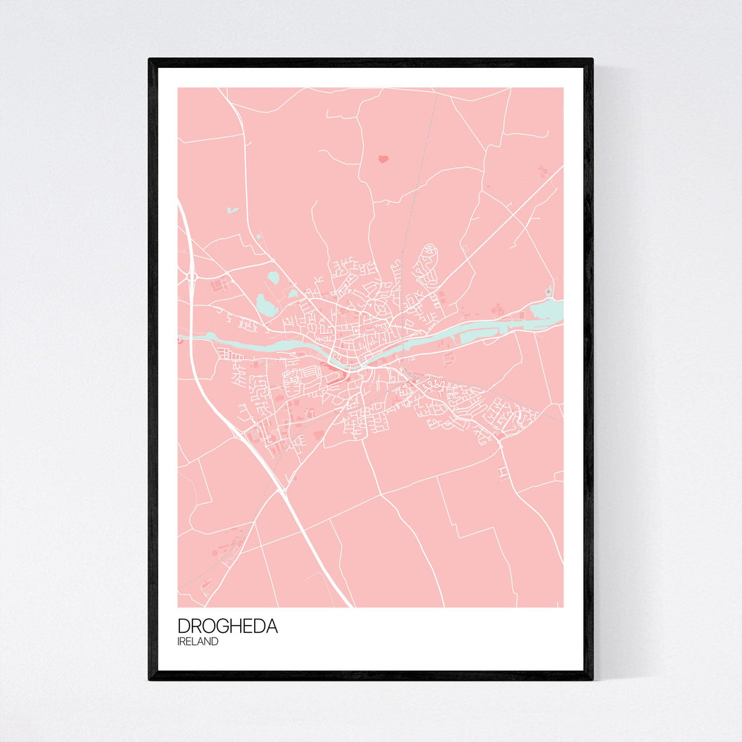 Drogheda City Map Print