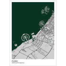 Load image into Gallery viewer, Map of Dubai, United Arab Emirates