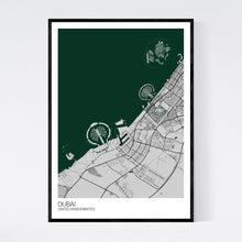 Load image into Gallery viewer, Map of Dubai, United Arab Emirates