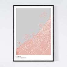 Load image into Gallery viewer, Dubai City Map Print