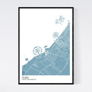 Dubai City Map Print