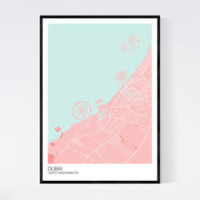Load image into Gallery viewer, Dubai City Map Print
