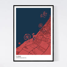 Load image into Gallery viewer, Dubai City Map Print