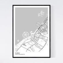 Load image into Gallery viewer, Dubai City Map Print
