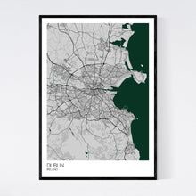 Load image into Gallery viewer, Dublin City Map Print