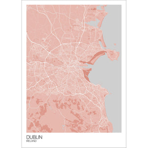 Map of Dublin, Ireland