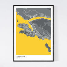 Load image into Gallery viewer, Dubrovnik City Map Print