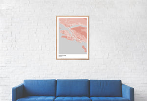 Map of Dubrovnik, Croatia