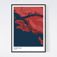 Load image into Gallery viewer, Dubrovnik City Map Print