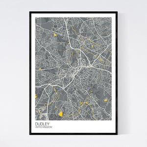 Dudley City Map Print