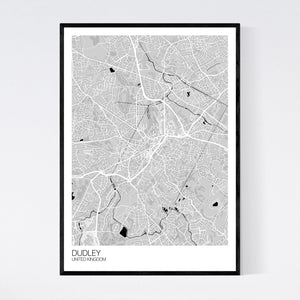 Dudley City Map Print