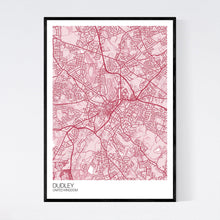 Load image into Gallery viewer, Dudley City Map Print