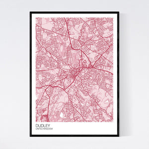Dudley City Map Print