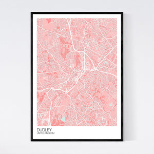 Dudley City Map Print