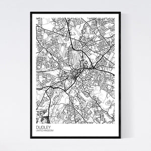 Dudley City Map Print