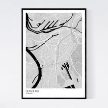 Load image into Gallery viewer, Duisburg City Map Print