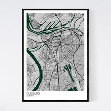 Load image into Gallery viewer, Duisburg City Map Print