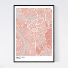 Load image into Gallery viewer, Duisburg City Map Print