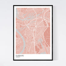 Load image into Gallery viewer, Duisburg City Map Print
