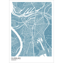 Load image into Gallery viewer, Map of Duisburg, Germany