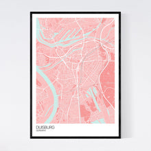 Load image into Gallery viewer, Duisburg City Map Print