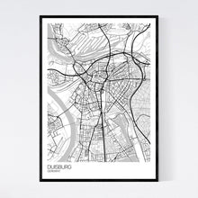 Load image into Gallery viewer, Duisburg City Map Print