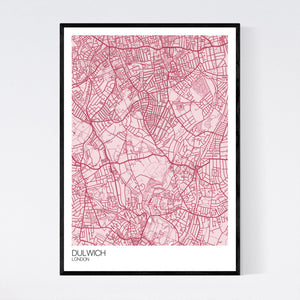Dulwich Neighbourhood Map Print