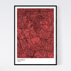 Map of Dulwich, London