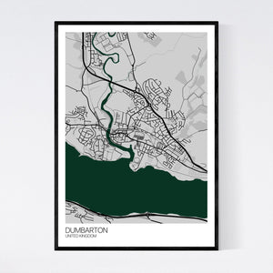 Dumbarton City Map Print
