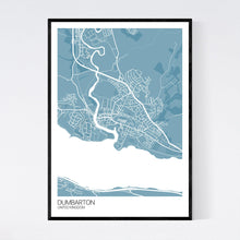 Load image into Gallery viewer, Dumbarton City Map Print