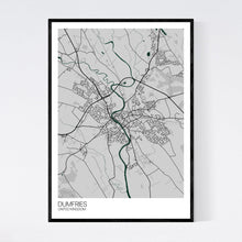 Load image into Gallery viewer, Dumfries City Map Print