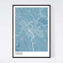 Load image into Gallery viewer, Dumfries City Map Print