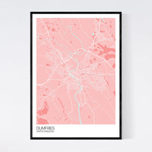 Load image into Gallery viewer, Dumfries City Map Print