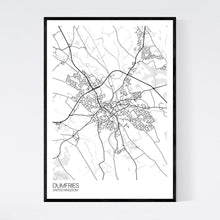 Load image into Gallery viewer, Dumfries City Map Print