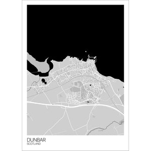 Map of Dunbar, Scotland