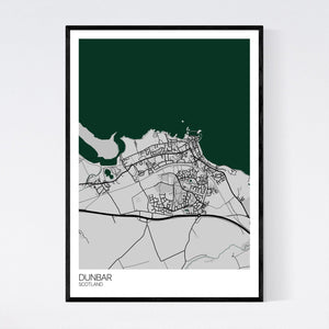 Dunbar Town Map Print