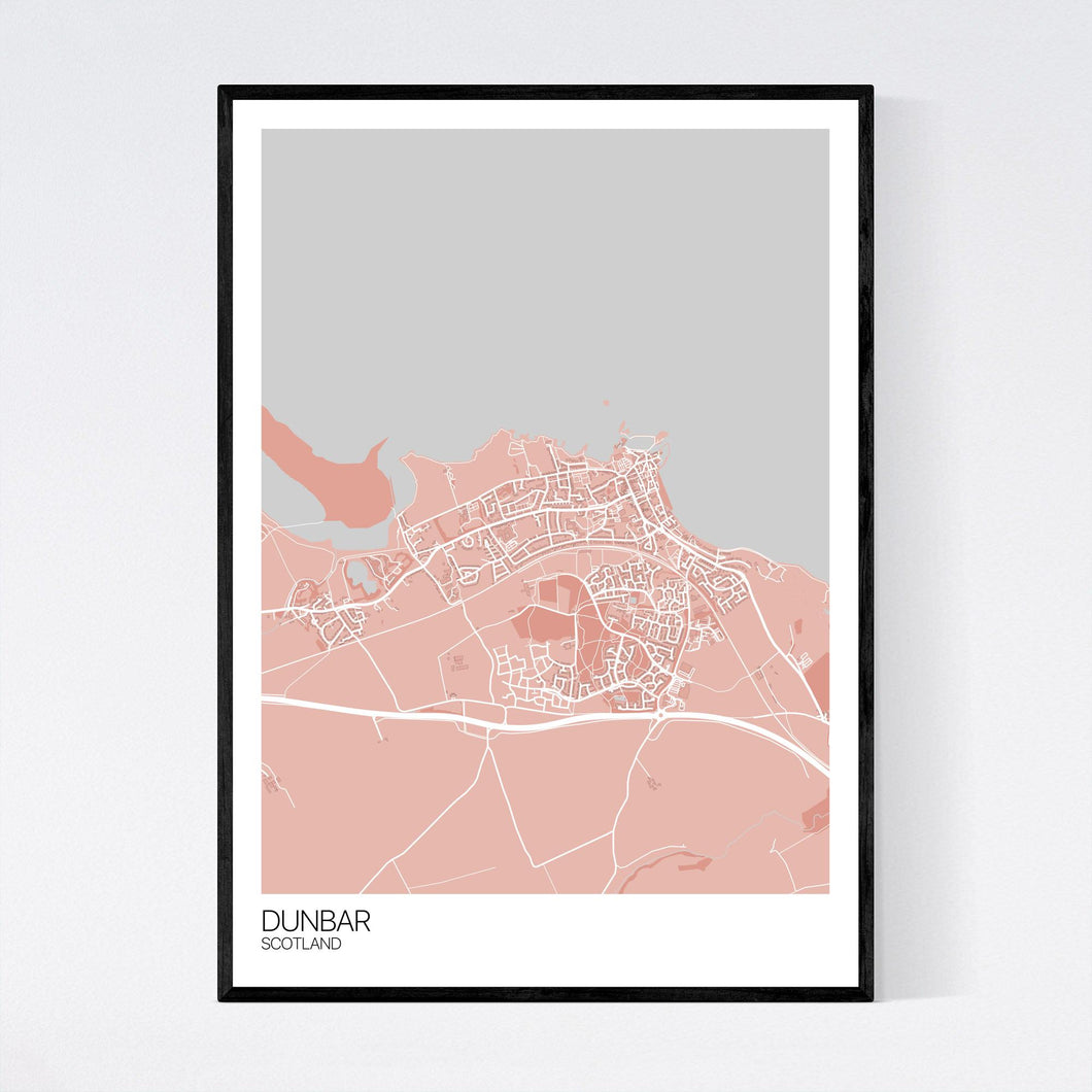 Dunbar Town Map Print